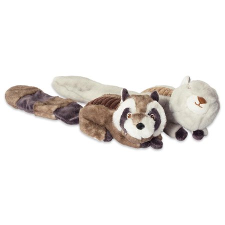 MANSBESTFRIEND Squirrel & Raccoon Plush Squeaker Pet Toy - Set of 2 MA2567996